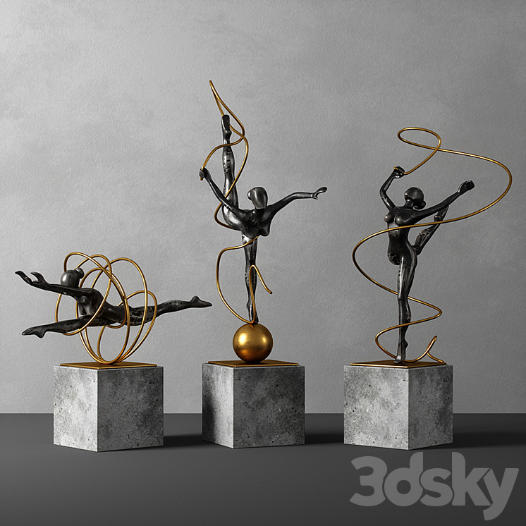 deco sculpture 3DS Max - thumbnail 1