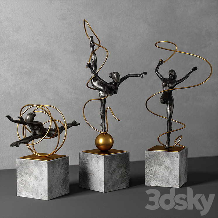 deco sculpture 3DS Max - thumbnail 2