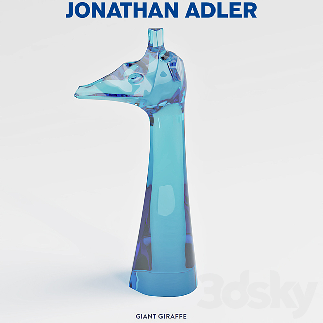 Decor Jonathan Adler Giant Giraffe 3ds Max - thumbnail 3