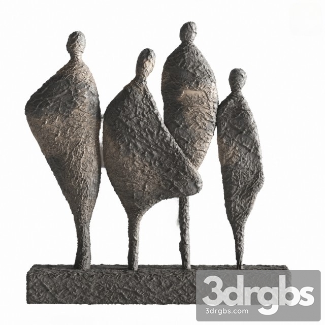 Decorative Abstract Sculpture 3dsmax Download - thumbnail 1