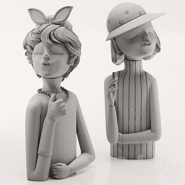 decorative cute doll 3DSMax File - thumbnail 5