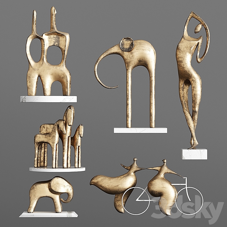 Decorative Set FR13 3DS Max Model - thumbnail 1