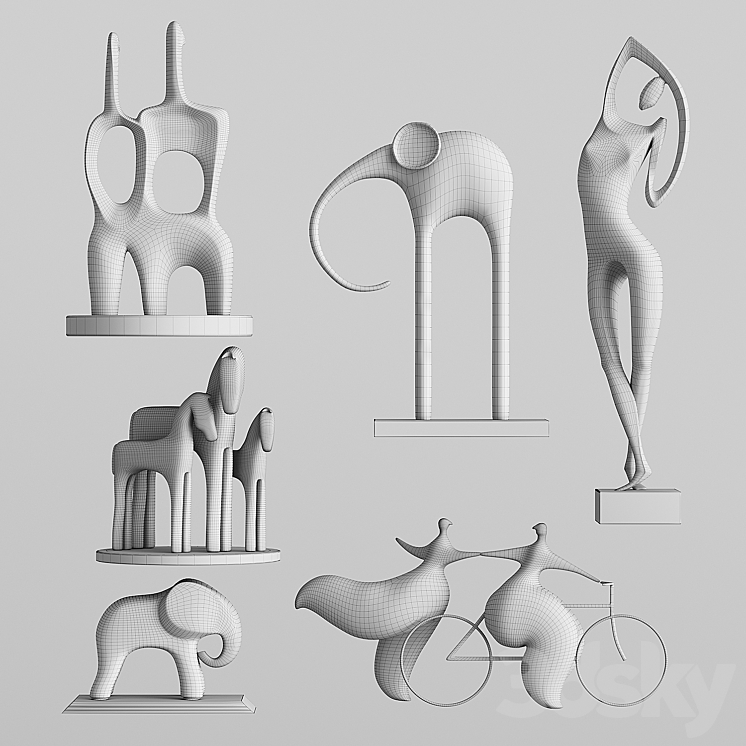 Decorative Set FR13 3DS Max Model - thumbnail 2