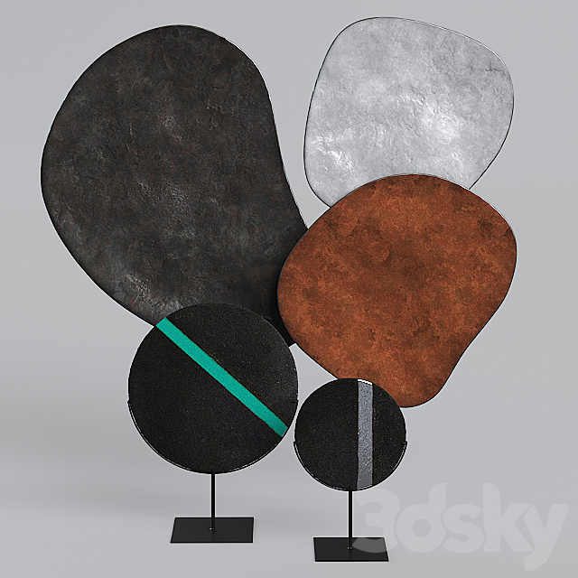 Decorative set West Elm 3ds Max - thumbnail 1