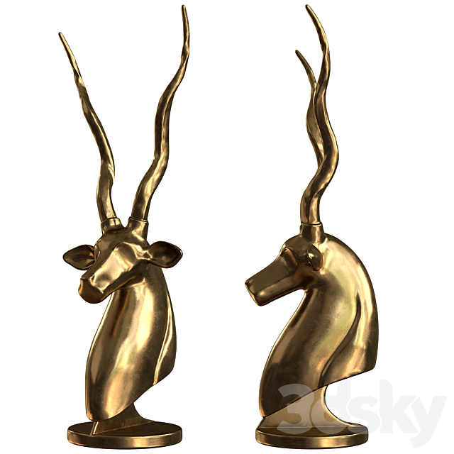 Deer head 3DSMax File - thumbnail 2