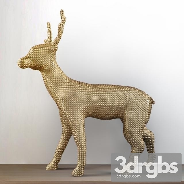 Deer Sculpture 3 3dsmax Download - thumbnail 1