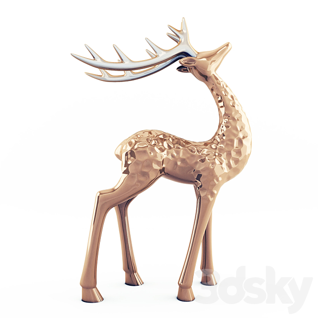 Deer statuette 3DSMax File - thumbnail 1