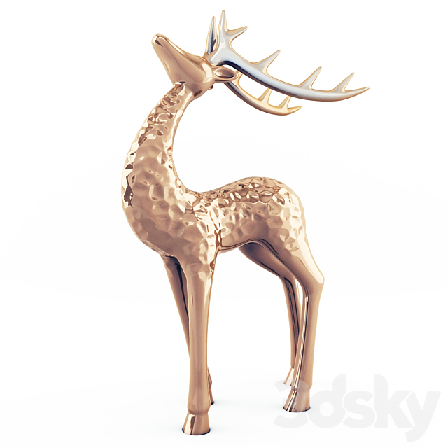 Deer statuette 3DSMax File - thumbnail 2