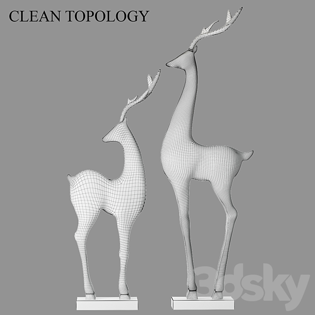 Deer_statue 3DSMax File - thumbnail 5