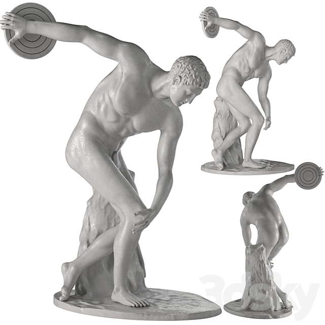 Discobolus of Myron 3ds Max - thumbnail 1