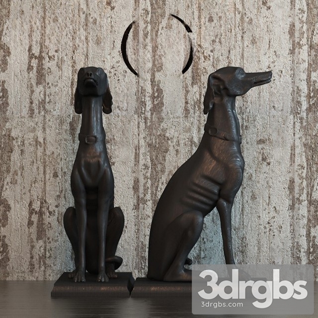 Dog Sculpture 3dsmax Download - thumbnail 1