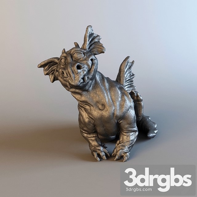 Dragon statuette 3dsmax Download - thumbnail 1