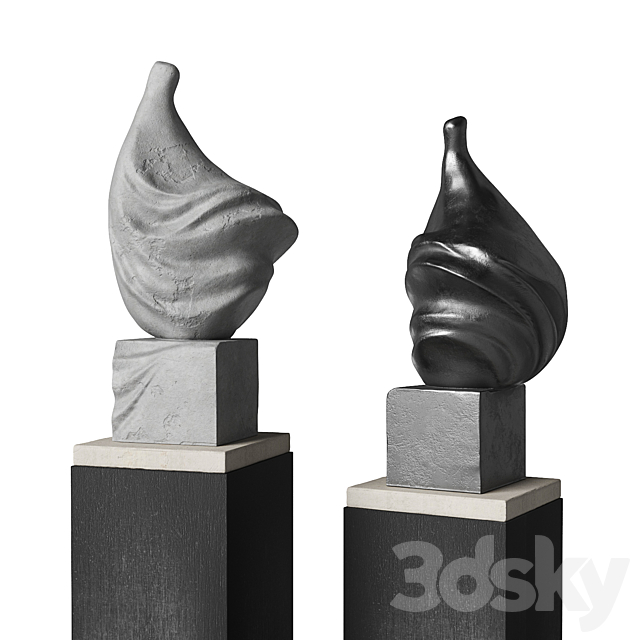 dress figure sculpture 3ds Max - thumbnail 1