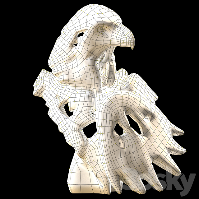 Eagle bust 3DSMax File - thumbnail 3