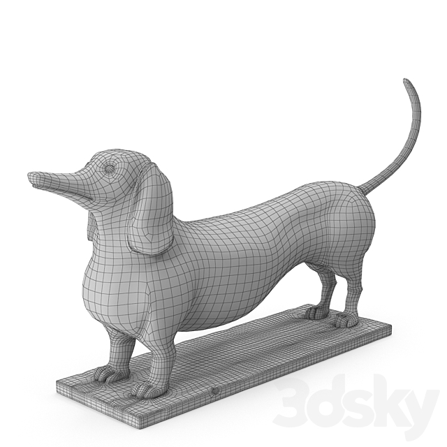 Eichholtz Dachshund 3DSMax File - thumbnail 2