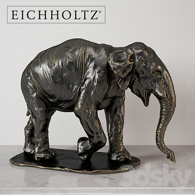 Eichholtz Elephant Bronze 3DSMax File - thumbnail 1