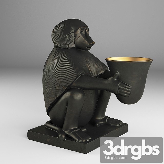 Eichholtz Monkey With Light Art Deco 3dsmax Download - thumbnail 1