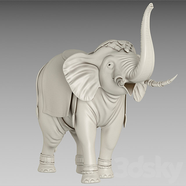 Elephant 3ds Max - thumbnail 1