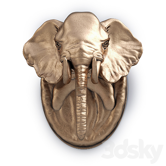 Elephant Head 3ds Max - thumbnail 1