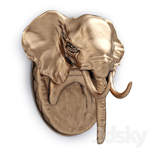 Elephant Head 3ds Max - thumbnail 2