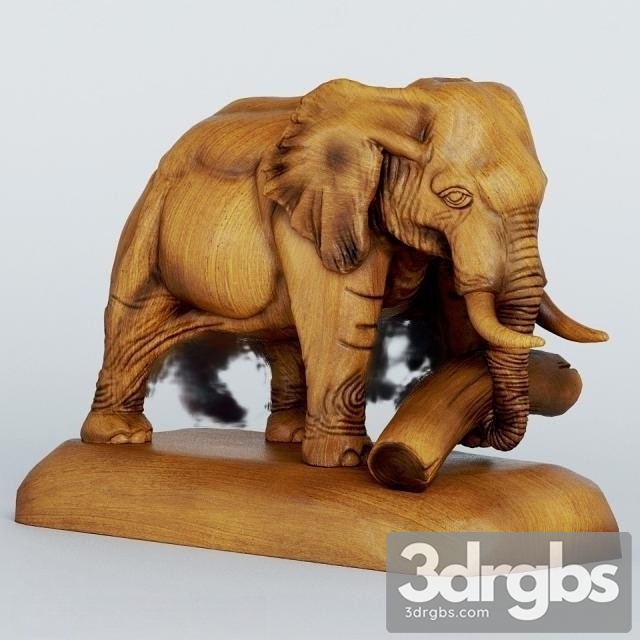 Elephant Sculpture 3dsmax Download - thumbnail 1