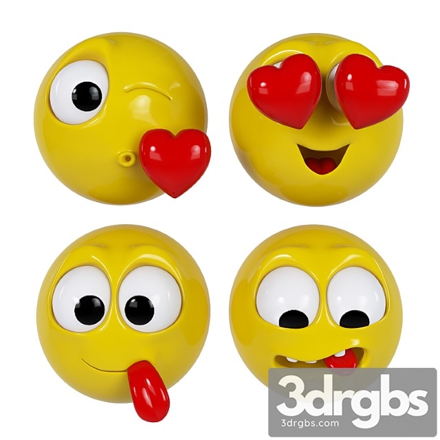 Emoji Pack 3dsmax Download - thumbnail 1