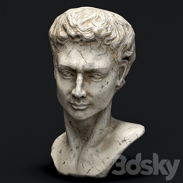 Face statue 3DSMax File - thumbnail 1