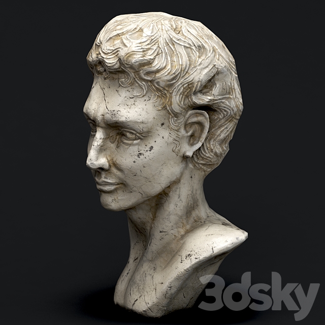 Face statue 3DSMax File - thumbnail 2