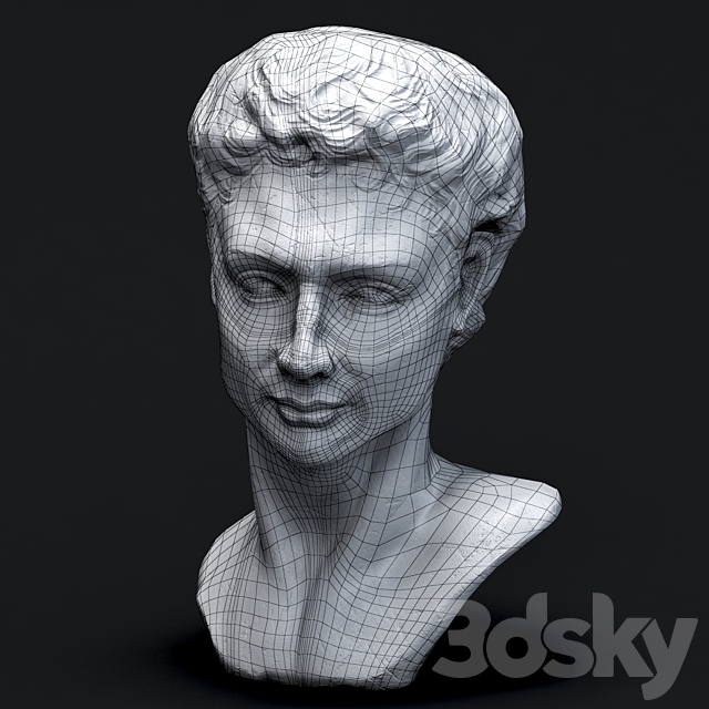 Face statue 3DSMax File - thumbnail 3