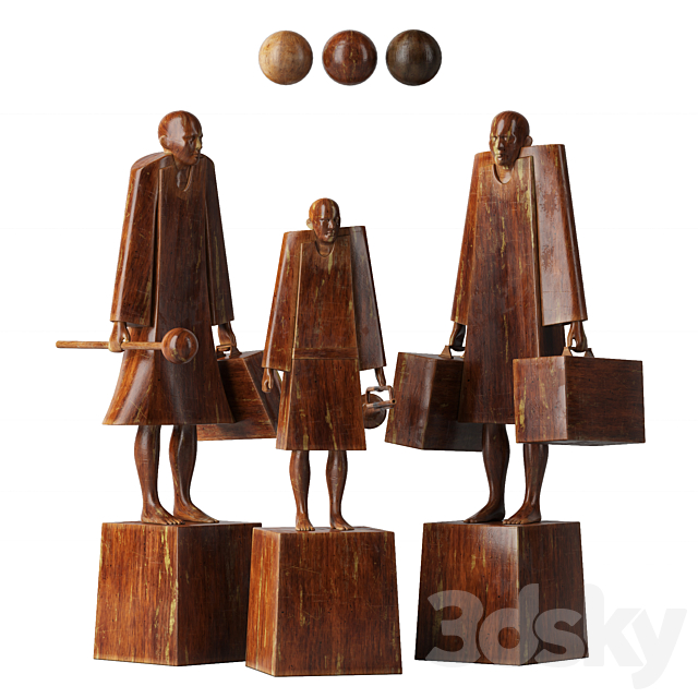 Family sculptures 3DSMax File - thumbnail 2