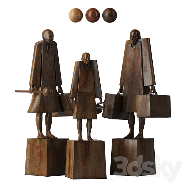 Family sculptures 3DSMax File - thumbnail 3