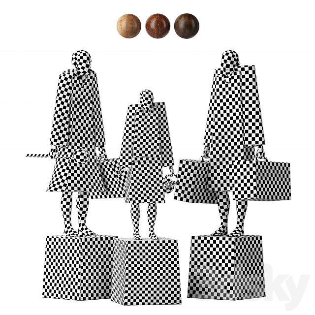 Family sculptures 3DSMax File - thumbnail 5