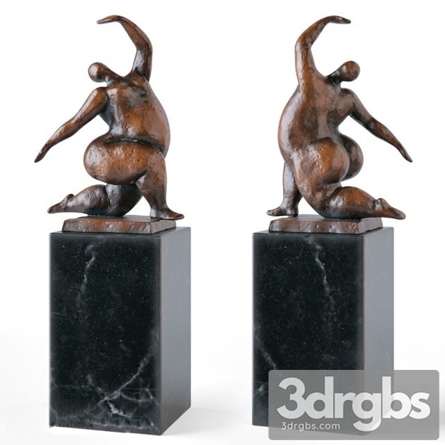 Fat Lady Statue 3dsmax Download - thumbnail 1