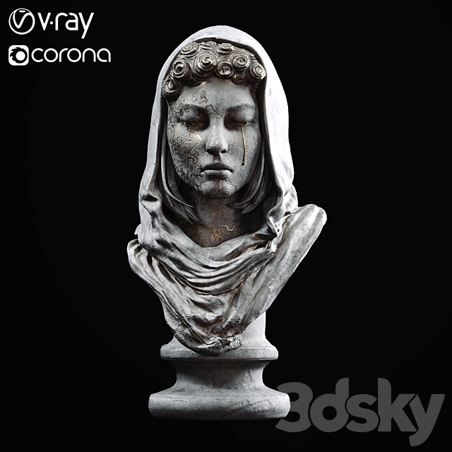 Female Statue 3DSMax File - thumbnail 2