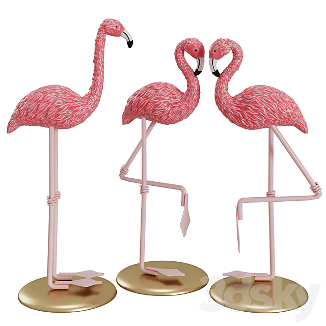 Figurine _flamingo 3DSMax File - thumbnail 1