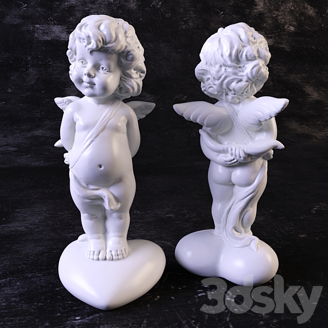 Figurine Angel Cupid -4 3DS Max Model - thumbnail 1