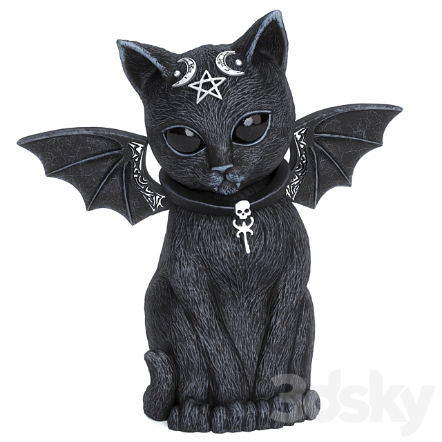 Figurine Black Cat 3DSMax File - thumbnail 1