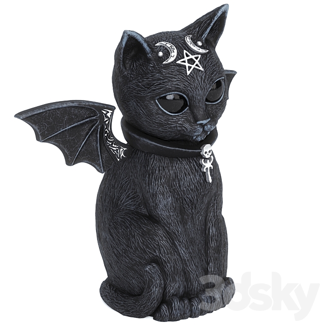 Figurine Black Cat 3DSMax File - thumbnail 2