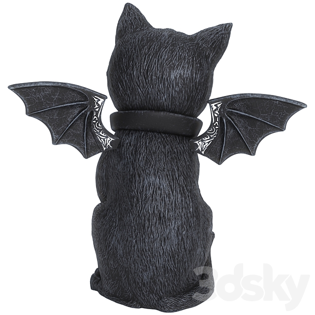 Figurine Black Cat 3DSMax File - thumbnail 4