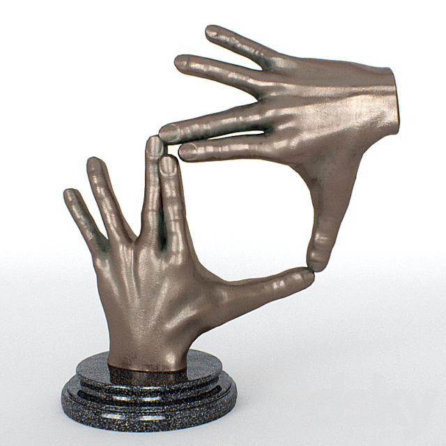 Figurine – bronze hands 3DSMax File - thumbnail 1