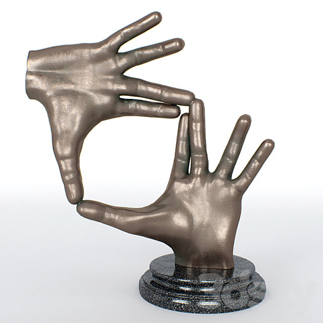 Figurine – bronze hands 3DSMax File - thumbnail 2