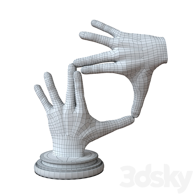 Figurine – bronze hands 3DSMax File - thumbnail 3