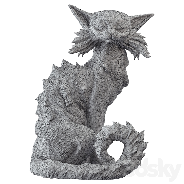 Figurine Cat Salem 3DS Max - thumbnail 2