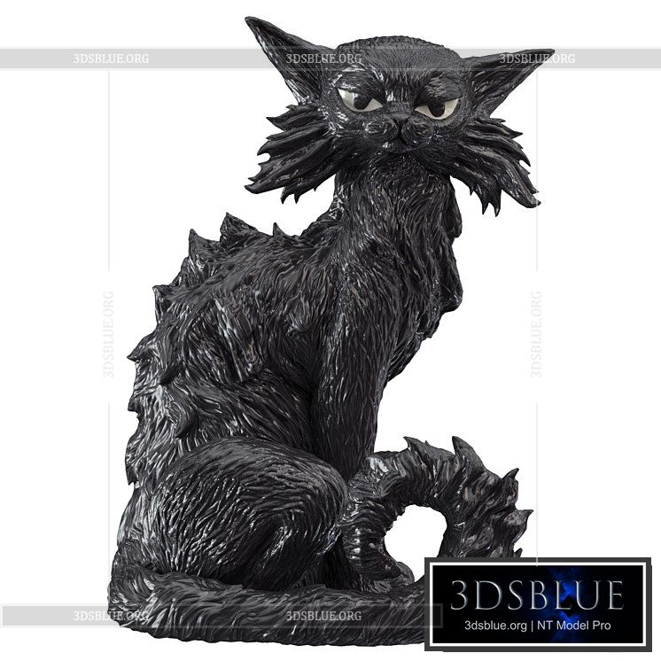 Figurine Cat Salem 3DS Max - thumbnail 3