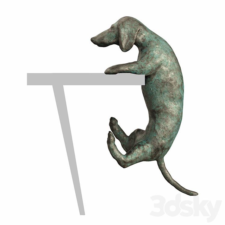 Figurine dachshund 3DS Max - thumbnail 1