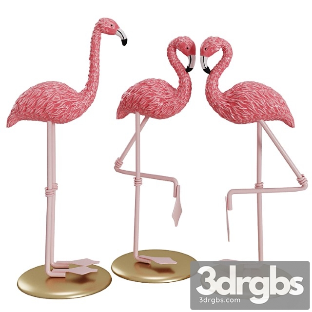 Figurine  Flamingo 3dsmax Download - thumbnail 1