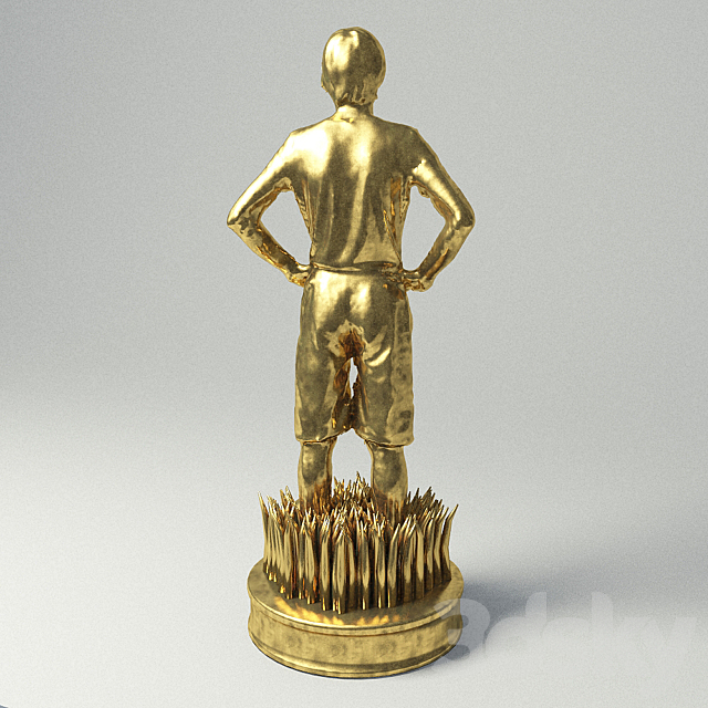 figurine football 3DS Max Model - thumbnail 3