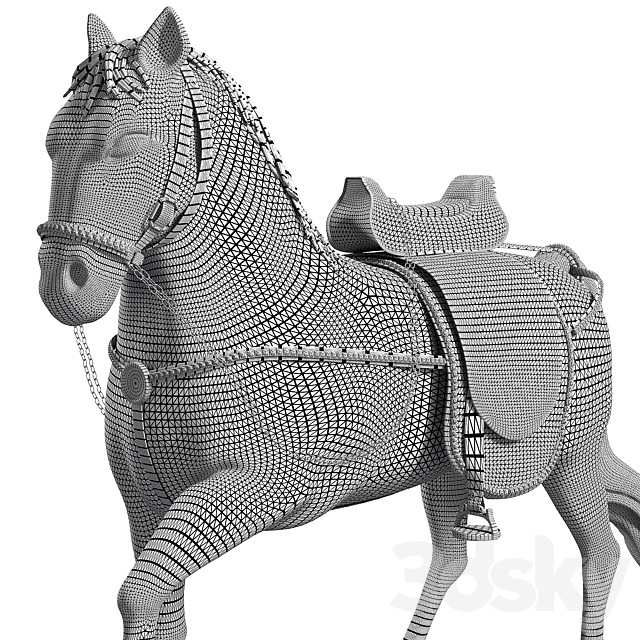 Figurine Horse 3DSMax File - thumbnail 3