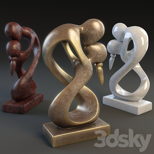 Figurine “Lovers” 3ds Max - thumbnail 1