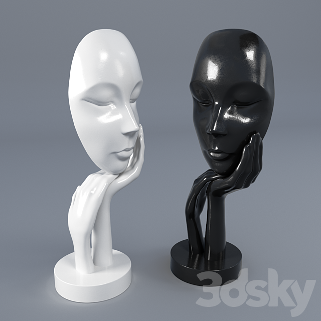 Figurine mask 3DSMax File - thumbnail 1